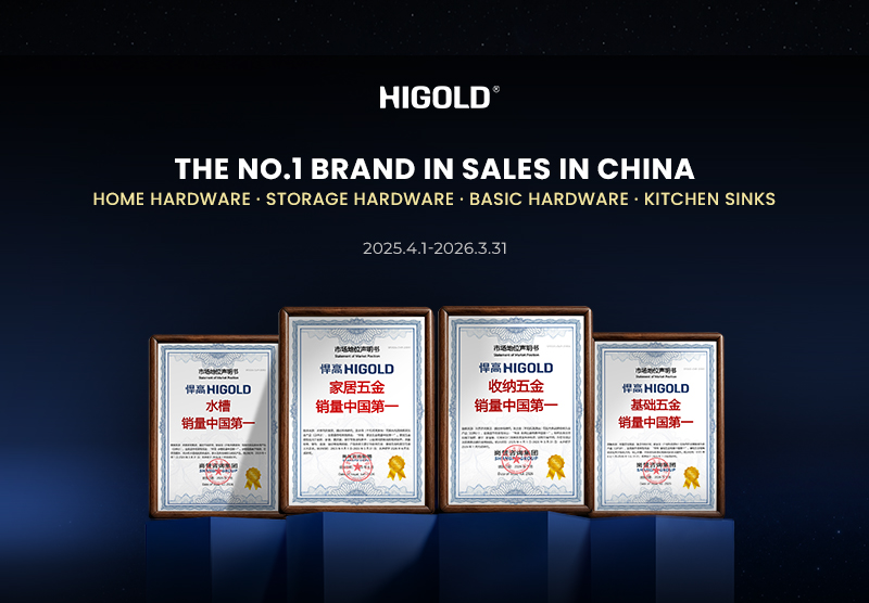 Primo volume di vendite a livello nazionale. HIGOLD è ufficialmente riconosciuta come leader indiscusso dei sistemi per l'arredamento in Cina